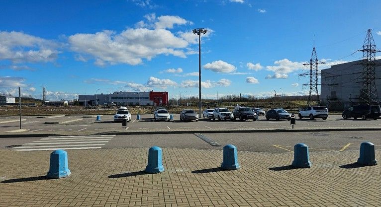 фасад дома, Бизнес-центр Порошкино, 1-я линия, 1 по адресу Ленинградская обл, Всеволожский р-н, деревня Порошкино, , ул 1-я Линия д.1