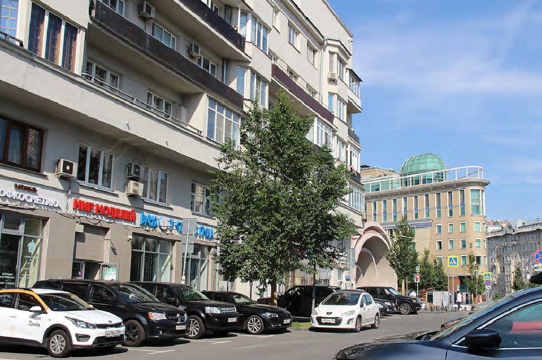 фасад дома, здание по адресу г Москва, Хоромный тупик, д 2/6 стр 1 